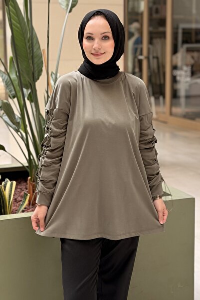 Mahal Crochet Knitwear Sleeve Detailed Tunic