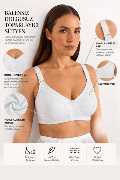 LoraDream Sutien de susținere fără balene și fără burete