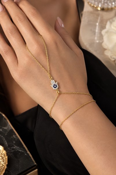 LİNOVE JEWELLERY Gümüş fatima şahmeran 925 ayar gümüş fatma şahmeran, nazarlı fatima şahmeran, gümüş şahmeran