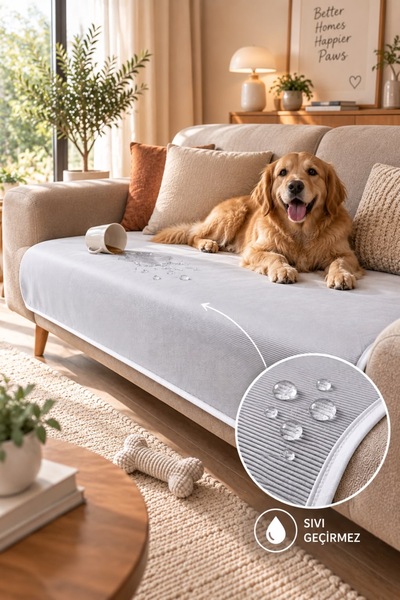 BEDY GUARD Toscana 75*300cm Sıvı Geçirmez Koltuk Örtüsü Çift Taraflı