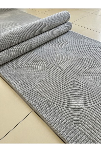 Alya Home Kaymaz Tabanlı Elit Bukle Kesme Salon Koridor Mutfak Halısı Yolluk ...