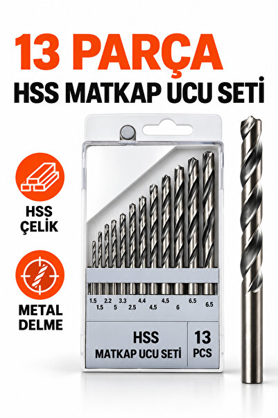 FREED TOOLS HSS Matkap Ucu Seti 13 Parça 1.5-6.5 mm Metal Delme