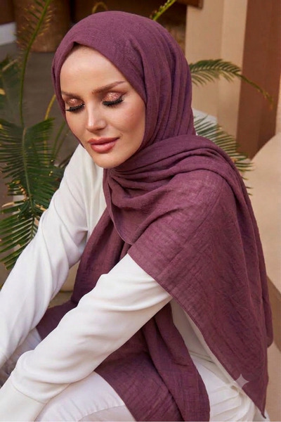 Nazellaa Aya Series Plain Aya Thin Cotton Dried Rose