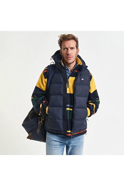Gant Erkek Lacivert Regular Fit Fermuarlı Yelek
