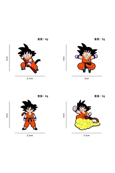 Choice1 Bandai 4pcs NEW 1/4Pcs Dragon Ball series Sun Wukong badge bag, penci...