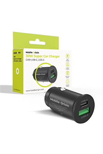 Mobile Origin ГЋncДѓrcДѓtor auto CA19 Super Car, 30W, USB-C + USB-A, Universal