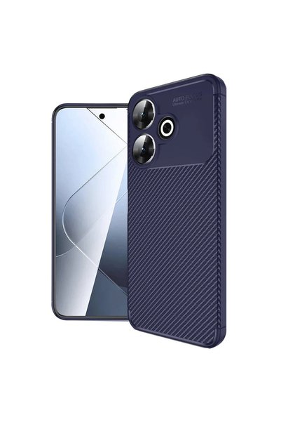 SS HOME CONCEPT حافظة هاتف Xiaomi Redmi 13 4G بتصميم كربوني بتركيز تلقائي - أ...