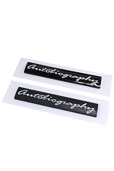 choice2 Black White 2pcs 2pcs 3d ABS Chrome Black Logo Autobiography Emblem C...