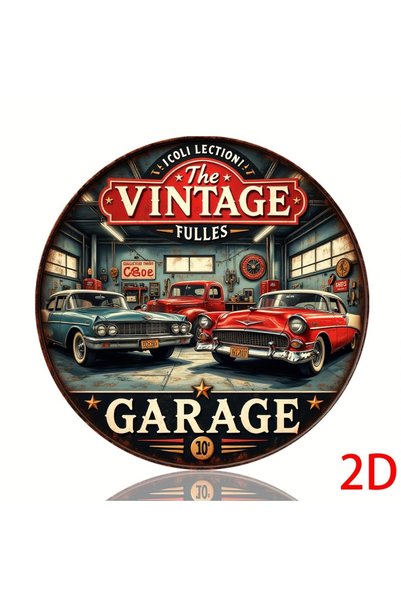 Choice 20x20cm TYA18771-20x20cm Vintage Retro Garage Aluminum Round Wall Plaq...