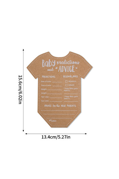 Choice 10pcs style A 10/20pcs Baby Prediction Cards Baby Shower Decorations K...