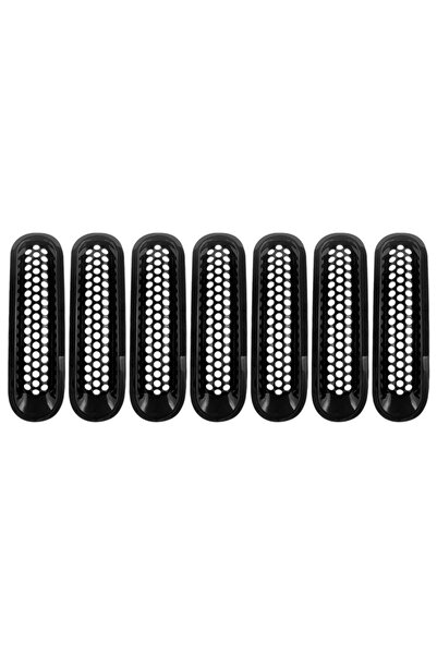 Choice Black 7pcs Car Clip-in Front Grille Mesh Inserts Mesh Grille Guard for...
