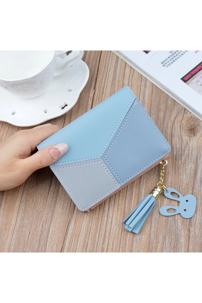 Choice1 blue Fashion Wallets Coin Purse Lady Short Purses Portable Clutch Sma...