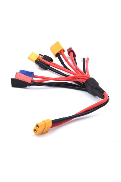Choice 8 في 1 XT60 مدخل متعدد الوظائف شحن متوازن سلك شحن من السيليكون الناعم ...