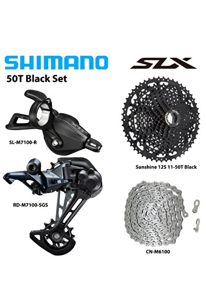 Choice 50T Black Set SHIMANO Deore SLX M7100 1X12S Groupset Shift Lever Rear ...
