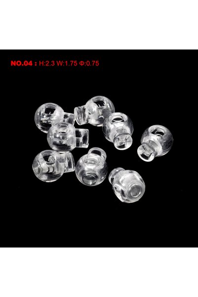 Choice 04 10pcs Cord Lock Plastic Stopper Cord Ends Toggles Clip Buckle Trans...