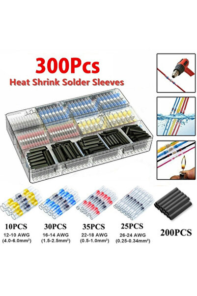 Choice4 300Pcs 50-1000Pcs Solder Seal Wire Connectors Heat Shrink Waterproof ...