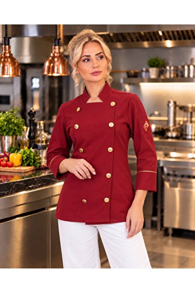 Das Uniform Full Düğmeli Şef Gömlek Aşçı Kıyafeti Chef Aşçı Forması