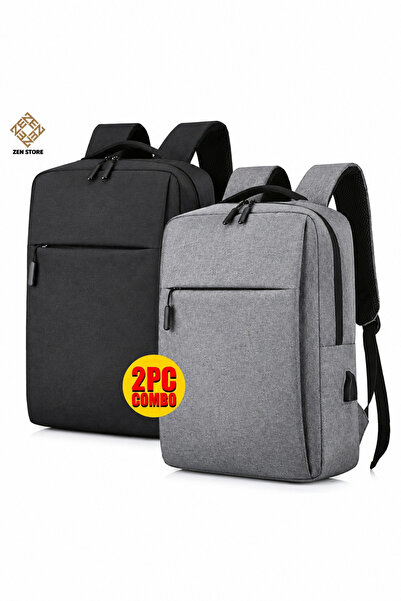 Zen Store 2 PCS COMBO BLUE&BLACK Laptop Backpack 15 16 Inch, Slim Durable Lap...