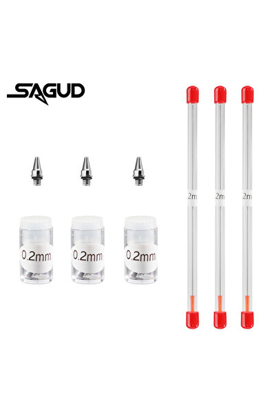 Choice SD-3641(3080)-02-3 Airbrush 0.2/0.3/0.5mm Nozzle&Needle Replacement To...