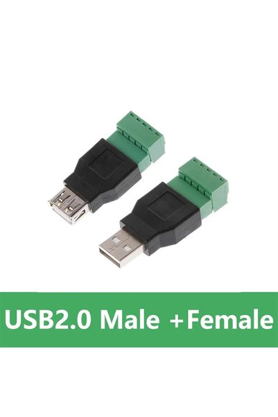 Choice موصل USB 2.0 من النوع A ذكر/أنثى إلى موصل 5 دبابيس لولبي مع غطاء واقي ...