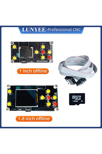 Choice1 لوحة تحكم Grbl غير متصلة بالإنترنت مقاس 1.8 بوصة، وحدة تحكم CNC غير م...