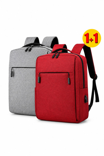 Zen Store 2 PC COMBO RED AND BLUE Laptop Backpack 15 16 Inch, Slim Durable La...