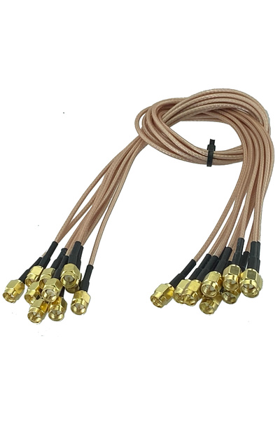 Choice12 5Pcs 2FT (60CM) RG316 SMA Male Plug to SMA Male Plug RF Coaxial Conn...