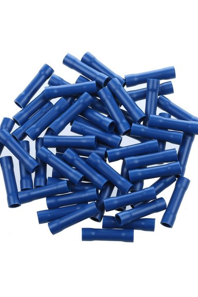 choice2 blue 100pcs 100PCS red/blue/Yellow Butt Connectors Crimp 12-10/ 22-16...