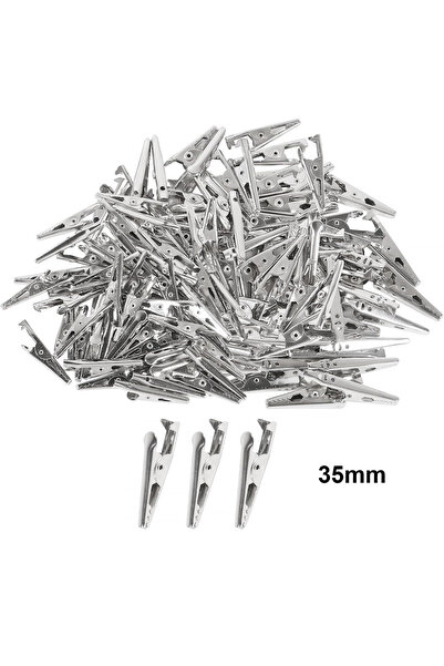 Choice1 50pcs 35mm 50PCS Mini Alligator Clips Mini Metal Alligator Clip 28mm ...