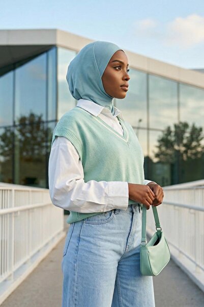 Aisha's Design حجاب تيستر، TB-5، لون النعناع الداكن