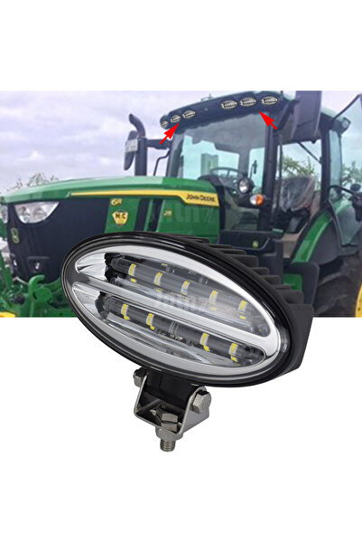 Choice مصباح LED بيضاوي الشكل JALN7 مقاس 6.7 بوصة للجرارات بقوة 45 واط، متعدد...