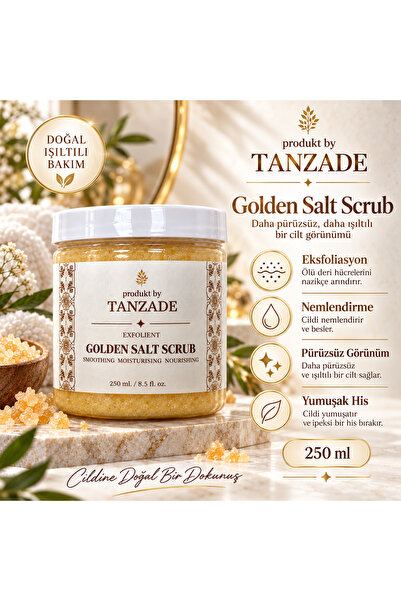 produkt by tanzade Golden Salt Scrub Altın Tuz Peelingi 250 ml – Nemlendirici...