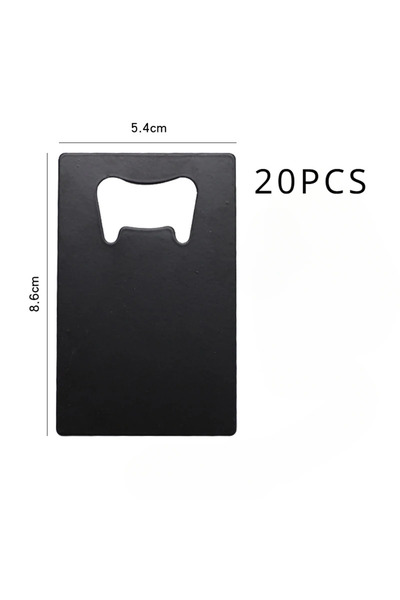 Choice Black 20PCS 10/20Pcs Stainless Steel Beer Bottle Opener for Wallet and...
