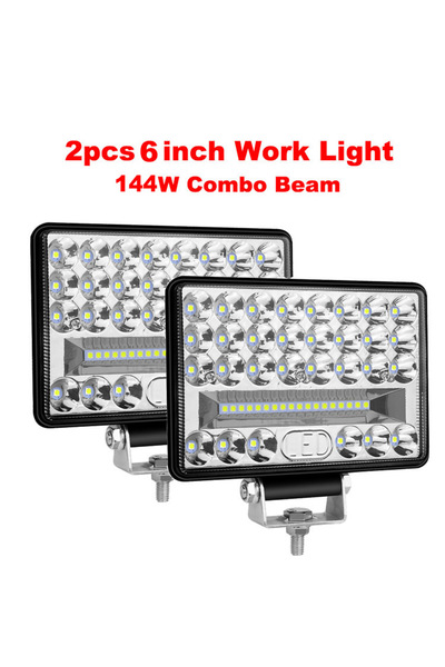 Choice1 قطعتان من شريط إضاءة LED بقوة 144 واط، مقاس 4 و5 و6 و7 بوصات، إضاءة L...