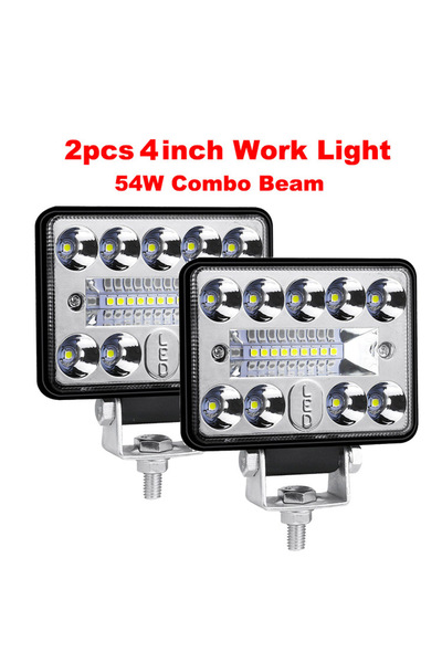 choice2 قطعتان من شريط إضاءة LED بقوة 54 واط، مقاس 4 و5 و6 و7 بوصة، إضاءة LED...