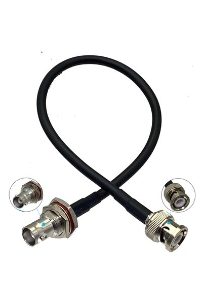 Choice1 20inch (50CM) RG58 BNC Female jack Bulkhead to BNC Male plug Connecto...