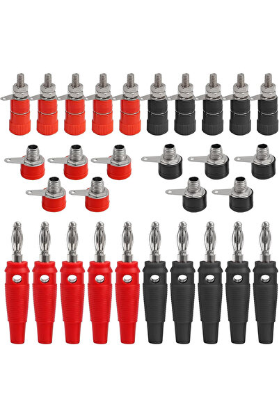 choice2 Mix 15pair Binding Posts Terminals 4mm Banana Plug Socket Red and Bla...