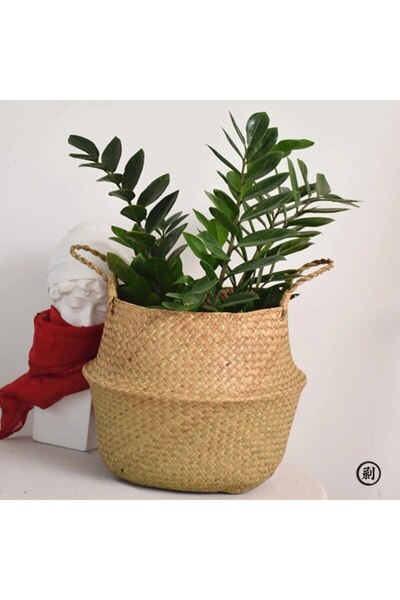 Choice 18x20x15m flower basket Wicker Basket Toy Organizer Folding Rattan Sea...