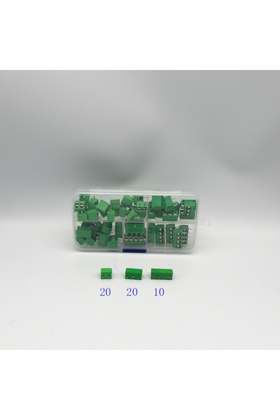 Choice1 50PCS Green 50 Pcs/BOX Pitch 5.0mm Straight Pin 2P 3P Screw PCB Termi...