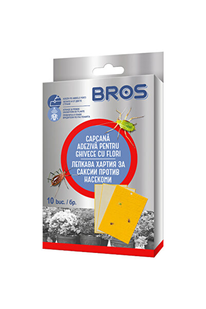 bros 384 - hârtie adezivă pentru ghivece de flori 10 bucăți