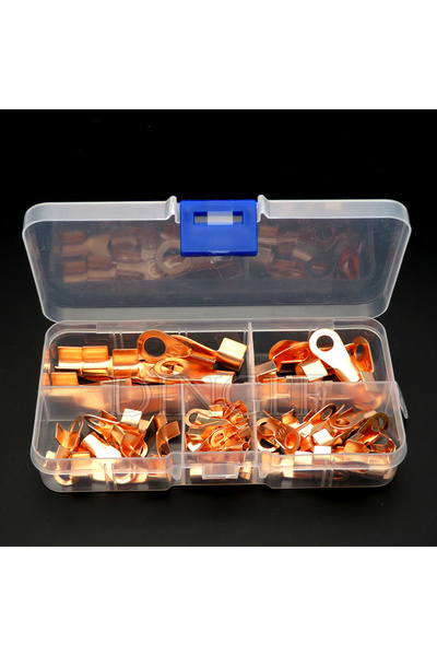 Choice 80pcs Copper Battery Cable Connector Terminal Open Lugs Wire Terminals...