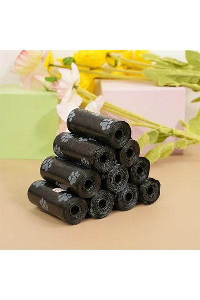 Choice black 6 Rolls/90 Pcs Dog Poop Bags, Extra Thick Leak-Proof Pet Waste B...