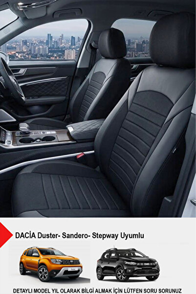 GM-DESIGN Mocha Taytüyü Oto Koltuk Kılıfı (DACİA Sandero-Stepway-Duster Uyumlu)