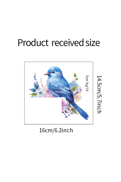Choice blue 1PC Cartoon Bird Green Plant Flower Switch Paste Home Background ...