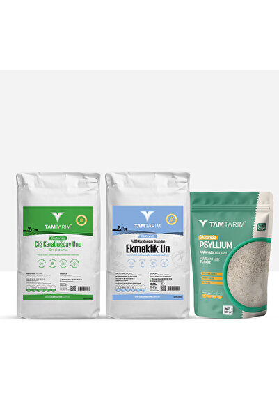 Tam Tarım Glutensiz Çiğ Karabuğday Unu 2 Kg – 100% Tam Çiğ Karabuğday Ekmekli...