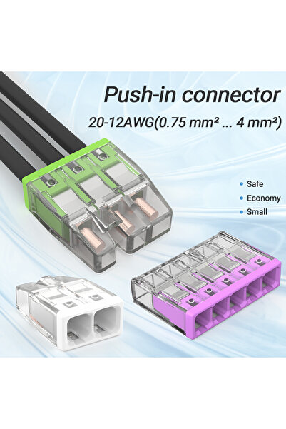 Choice1 50 103 20/50pcs Quick Connectors: Safe, Convenient Wiring for 20-12AW...