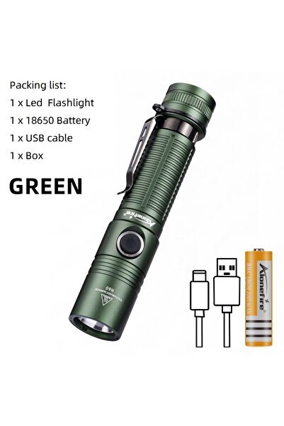 Choice H60-Green-18650 1800lumen High Bright Power Led Flashlights 1800LM Tac...