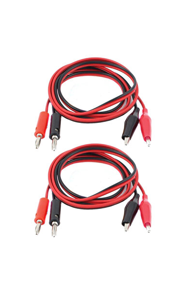 Choice1 2pairs 5pairs 1M Alligator Cilp to Banana Plug Test Cable Lead Connec...