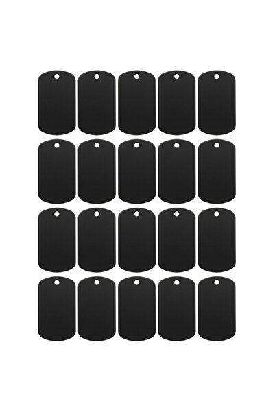 Choice 20Pcs Black 10/20Pcs Metal Stamping Blanks Aluminum Tags Multicolor Me...