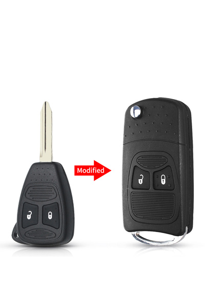 Choice3 2 Buttons KEYYOU Remote Modified Folding Key Flip Shell Case For Chry...